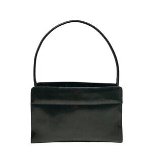 Desmo Dark Green Smooth Leather Shoulder Bag